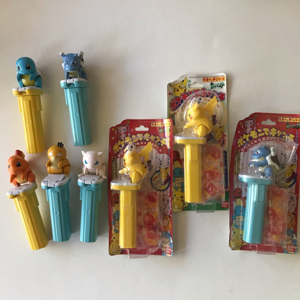 Pokemon Vintage Japanese Candy Catcher Dispensers